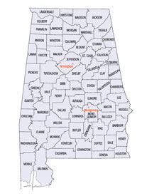 Alabama Area Codes